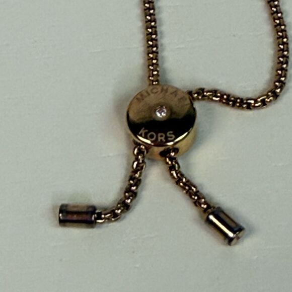 Michael Kors Haute Plaque Rose Gold Slider Bracelet - Picture 5 of 5